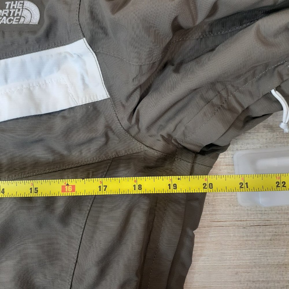 Women's The North Face HyVent Jacket Green and White (Missing Hood) - Med - Picture 9 of 12